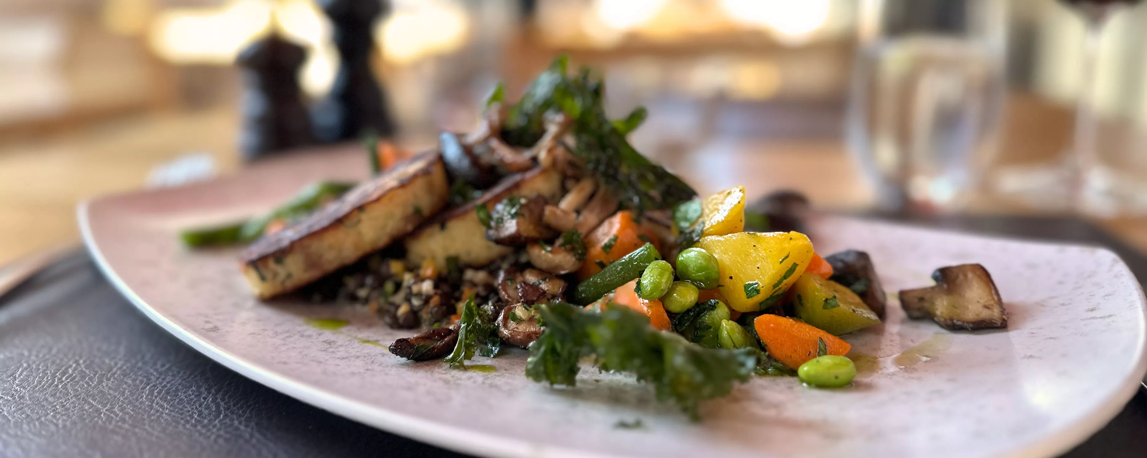 vegetarisches Gericht im Restaurant Kesselhaus vegetarisches Gericht im Restaurant Kesselhaus