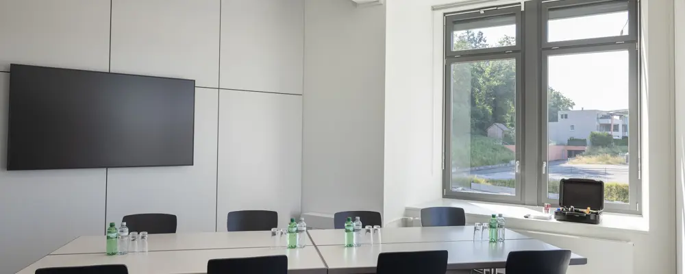 Blocktisch Lettensaal 3 Seminarraum Im Hotel Riverside Glattfelden Zürich Seminarhotel Kongresshotel Tagungshotel Worksho