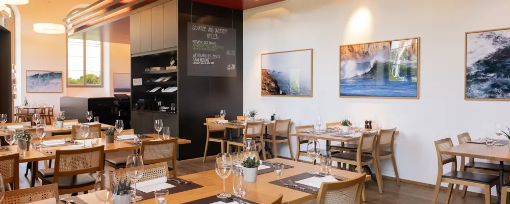 Restaurant Kesselhaus Im Seminarhotel Kongresshotel Tagungshotel Hochzeits Location Hotel Riverside Glattfelden Zürich