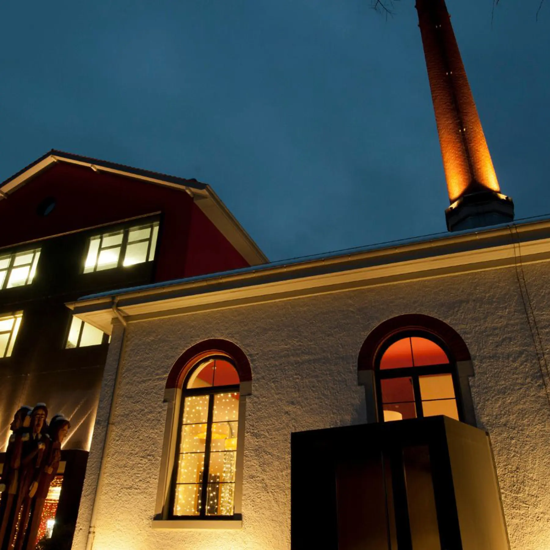 Hotel Riverside Bei Nacht Glattfelden Nahe Zürich