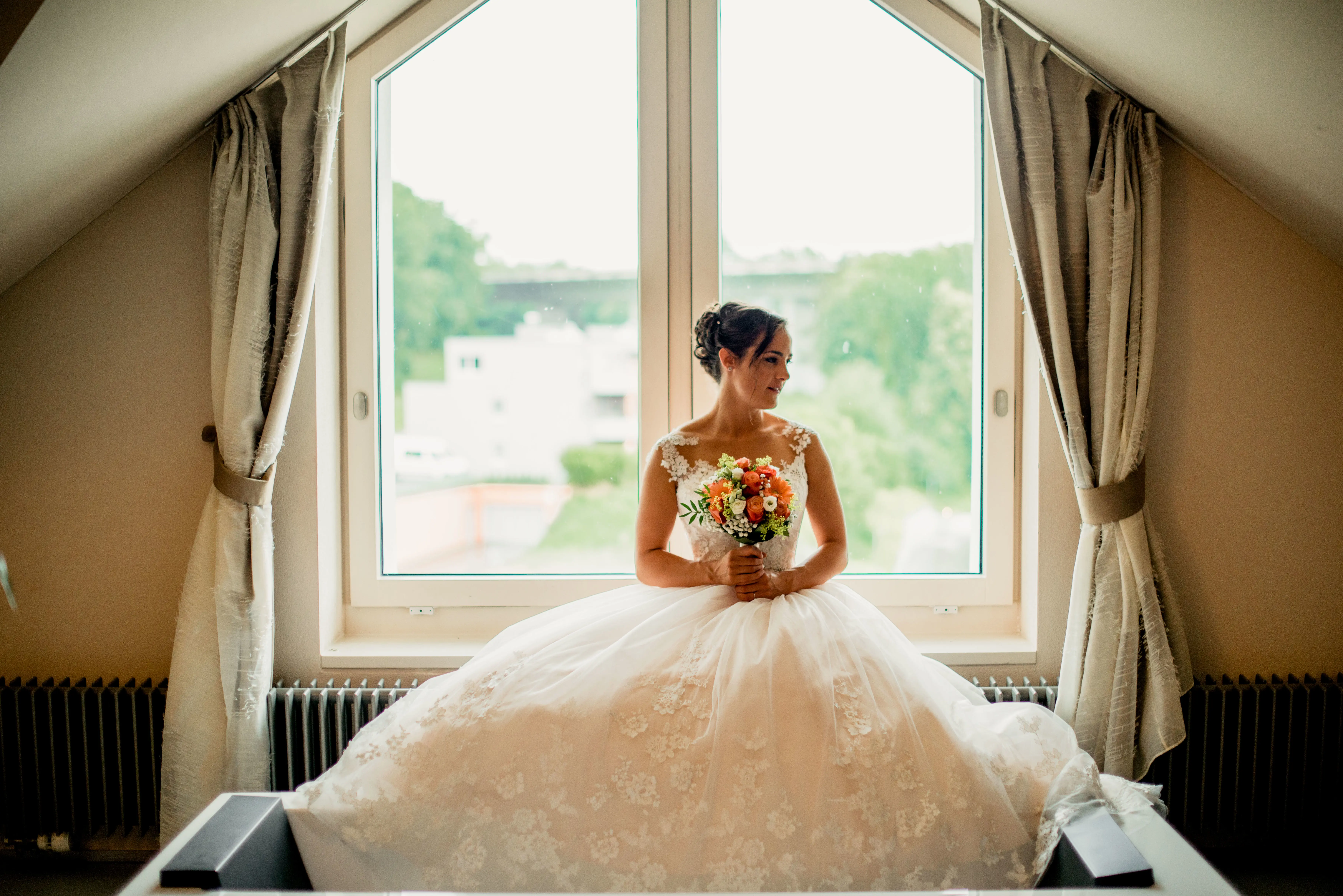 Braut In Der Junior Suite Riverside Hotel Glattfelden