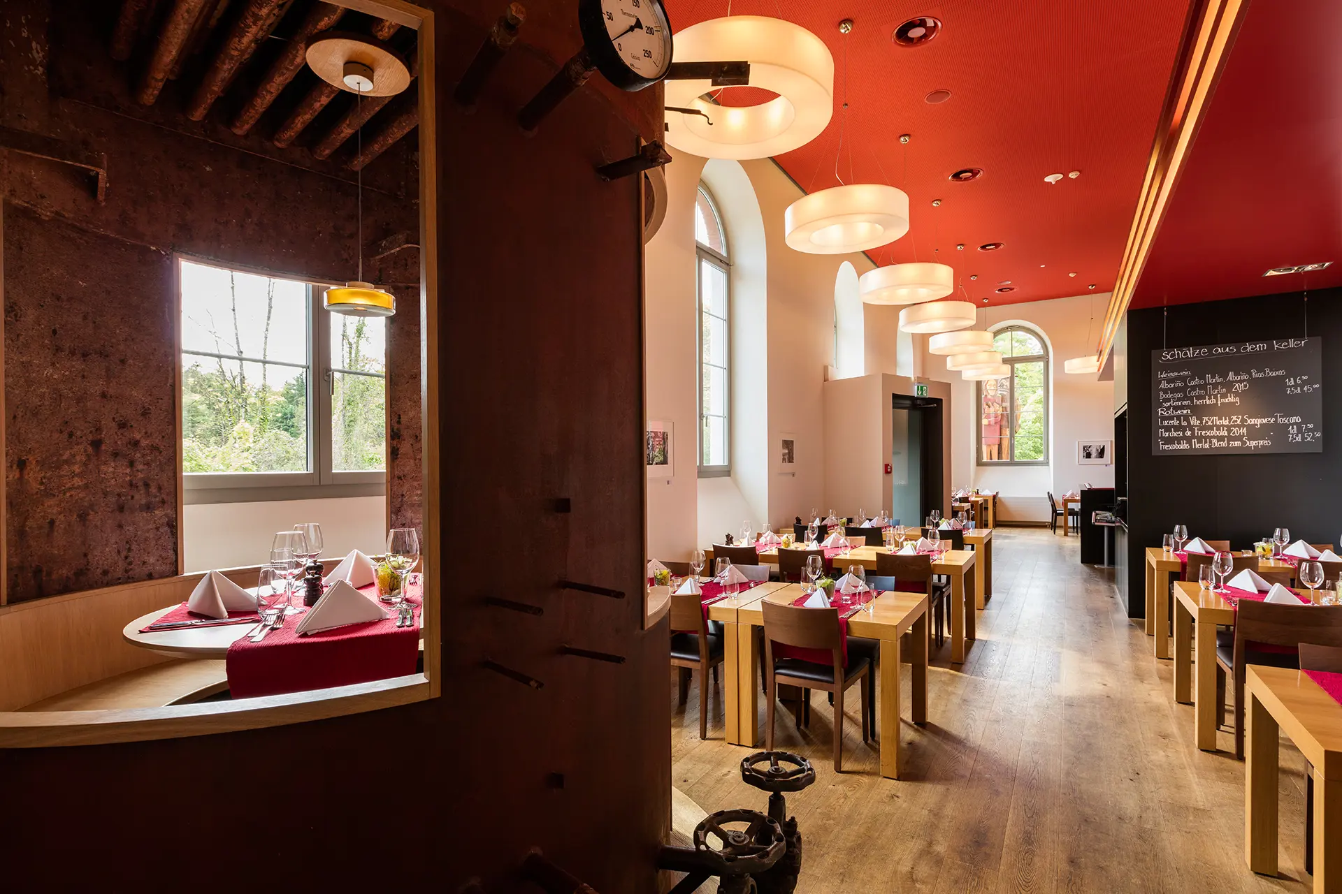 Restaurant Kesselhaus Alter Kessel Im Seminarhotel Kongresshotel Tagungshotel Hochzeits Location Hotel Riverside Glattfelden Zürich